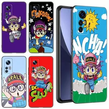 Dr Slump Arale аниме черный силиконовый чехол для телефона Xiaomi Mi 9 SE 8 10T 11 12 13 Lite 9T 11T 12S 12T 13T 14 Pro 5G NE 11i 12X Xiaomi 14 Pro 5G