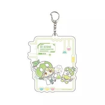 Dr.STONex Sanrio Characters 07 Watermelon x Kerokerokeroppi [Mini Character Illustration] Big Acrylic Keychain