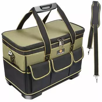 Drado Tool Tool Tool Tool Tool Tool Large Shoulder Belt Tool Storage 1680D Specialized Plastic Water Repellent 40cm x 23cm x 28cm Bag, Bag, Bag, Bag,