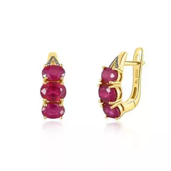 Драгоценные и элегантные серьги с натуральным рубином, серебро 925 пробы, легкие, роскошные, благородные, женские, изящные ювелирные украшения в подарок M красный