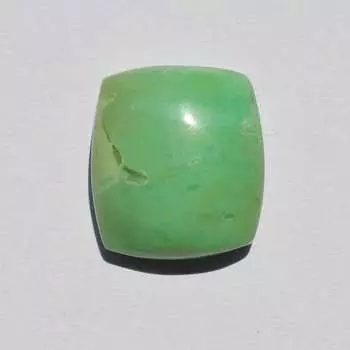 Драгоценный камень хризопраз - натуральный кабошон хризопраза, товары для рукоделия, изготовление ювелирных изделий, 26 карат, прямоугольная форма, 22x19x7 мм 22x19x7 MM зелёный