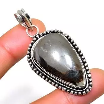 Драгоценный камень септериан 925 пробы, посеребренный, ювелирный кулон ручной работы 2,08 дюйма 2.08 жёлтый