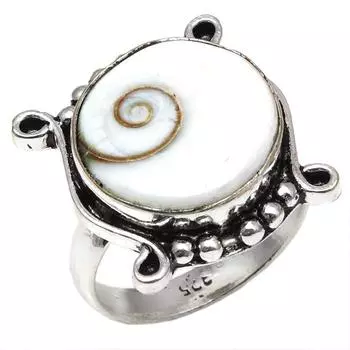 Драгоценный камень Шивья Гомти Чакра Серебряные украшения ручной работы 6,5