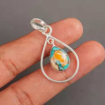 Драгоценный камень Спини Ойстер Ювелирное изделие из серебра 925 пробы Подвеска 1,60 Юбилейный подарок PP-3-33