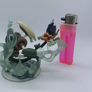 Dragon Ball Capsule Imagination Genuine Figure Gacha Childhood Son Goku Skeleton Robot