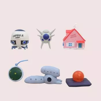 Dragon Ball, маленькая сцена, здание, космический корабль Frieza, зонд, клетка, яйцо, змеиный путь, модель, фигурка 1