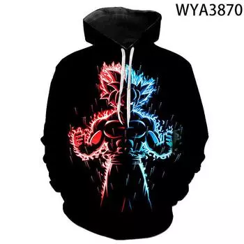 Dragon Ball Men s Super 3D Digital Printing Hoodie Sports Sweatshirt Youth Popular Casual Loose Type L