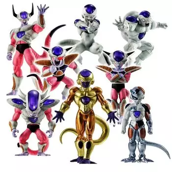 Dragon Ball Z Frieza полный набор из 8 персонажей, коллекционная пластиковая фигурка ручной работы по мотивам манги, персонажи, модель, кукла, товары,
