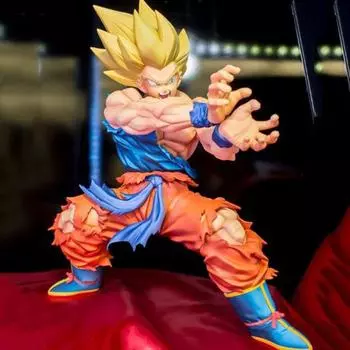 Dragon Ball Z Kamehameha Son Goku Рисунок Супер Сайян Какаротто 16 СМ ПВХ Фигурки Модель Куклы Игрушки для Детей Подарки