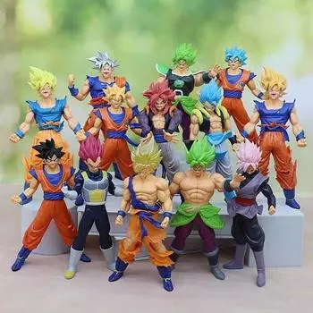 Dragon Ball Z Super Saiyan Son Goku Vegeta Аниме Фигурка Модель Подарки Коллекционные фигурки для детей