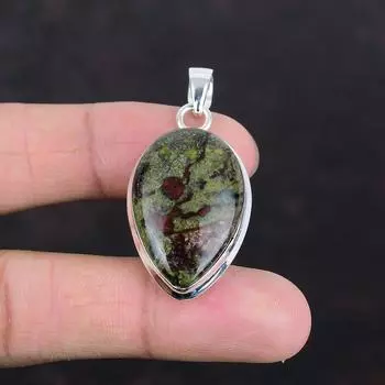 Подвеска из драконьего кровавого камня, серебряная подвеска 925 пробы, подвеска ручной работы, драгоценный камень драконьего кровавого камня, ювелирное украшение в подарок для нее, подвеска последнего дизайна