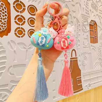 Праздник лодок-драконов в китайском стиле, счастливая сумка, милые мультяшные животные, кисточки, брелок, подвески, украшения, украшения, подарки для пары жёлтый