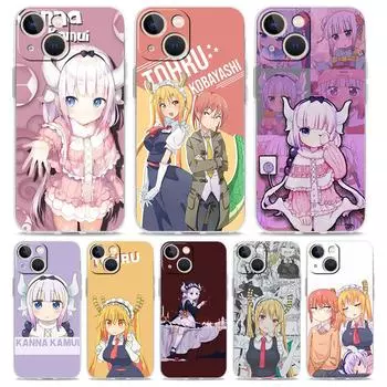 Dragon Maid Anime для iPhone 14 13 11 12 Pro Max X XR XS чехол для iPhone 14 7 8 Plus SE прозрачный мягкий силиконовый чехол Fundas iPhone XS Max