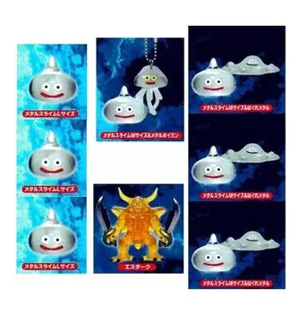 Dragon Quest Crystal Monsters True Demon King и Metal Slime Estarc Metal Slime L Metal Slime M Stray Metal M Metal Hoimin M 5 типов, набор из 12 предметов