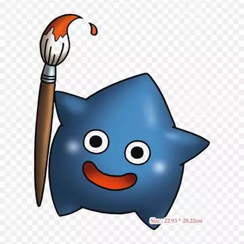 Dragon Quest Slime Art Dragon Quest Heroes Slime Drago Утюг на теплопередаче Печать Виниловые нашивки Наклейка для одежды DIY Аппликации Моющиеся нашивки