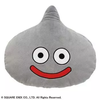 Dragon Quest Smile Slime Cushion ms Die-cut (Metal Slime)