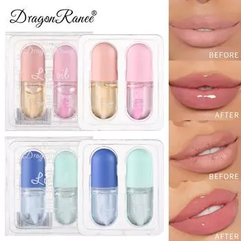 Dragon Ranee Ginger Mint Lip Plumper Губная эссенция для ухода за губами Увлажняющий увлажняющий крем для губ Dudu Lip Thick Lip Type 2 Set A-2pcs