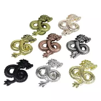 Dragon Shape Cabinet Handle Zinc Alloy Furniture Handle Wardrobe Door Knobs Kitchen Cupboard Drawer Hardware Accessories серебряный