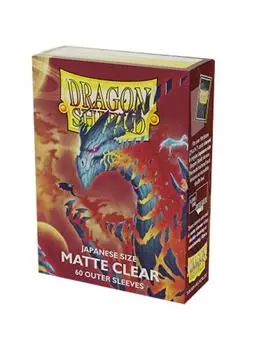Dragon Shield Dragon Shield 60 шт. Сделано в Японии Матовые внешние чехлы Прозрачные 60 шт. чистый