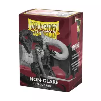Dragon Shield Matte Standard Blood 100 Non-Glare Sleeves, Size, Red, Sleeves, AT-11824