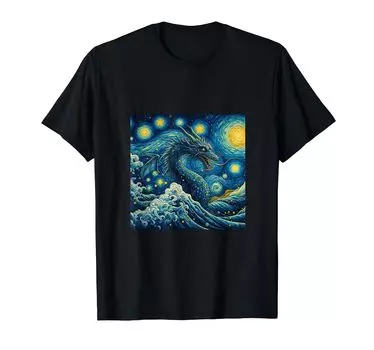 Dragon Starry Night Fi.Gu.Bi. - T-shirt чёрный