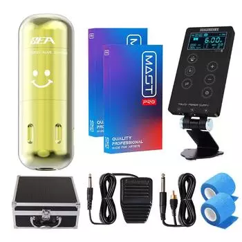 Dragonhawk SEA на заказ, бесщеточный двигатель RCA, ручка для татуировки, новая технология, набор картриджей с источником питания, наборы для татуировок EU PLUG