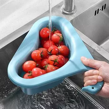 Корзина для слива кухонная миска для слива выдолбленная быстрая дренажная миска в форме лебедя для фруктового салата сито для мытья и хранения
