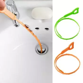 Drain Snake Drain Clog Remover Hair Snake Tool Drain Opener Sink Snake for Sewer Kitchen Sink Bathroom Cleaning Tool зелёный
