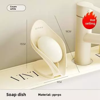 Drainage Soap Dish Holder with Anti Slip Base Easy Clean Soap Saver Tray for Bathroom Kitchen Shower Prevent Mushy Soap