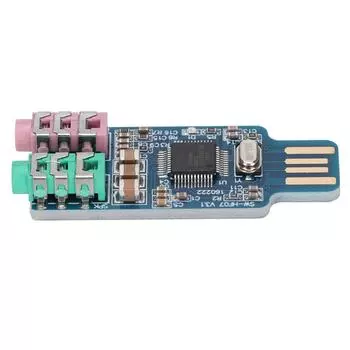 Драйвер Бесплатная USB Звуковая Карта CM108 Внешний Аудио Адаптер для Компьютера Ноутбука
