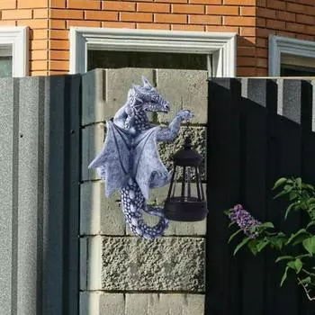 Драконье дерево Hugger с солнечным фонарем устойчив к погодным условиям открытый сад двор дорожка патио газон