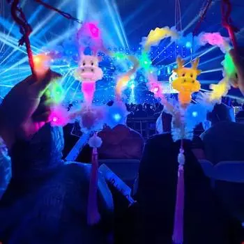 Дракон Фонарь 2024 Китайский Новогодний Фонарь Звезда В Форме Сердца Светодиодный Светящийся Фонарь для Праздничного Украшения Love Heart