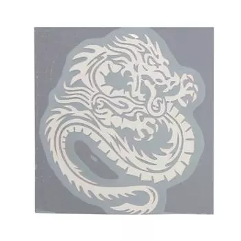 Дракон из никелевого сплава Металл Яркая серебряная текстура Логотип автомобиля Китай Дракон Автомобильная наклейка None серебряный