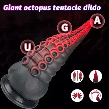 Драконья анальная пробка силиконовый G точка дилдо фэнтези монстр осьминог щупальце дилдо с сильной присоской, большой тренажер большой инопланетянин взрослая секс-игрушка M