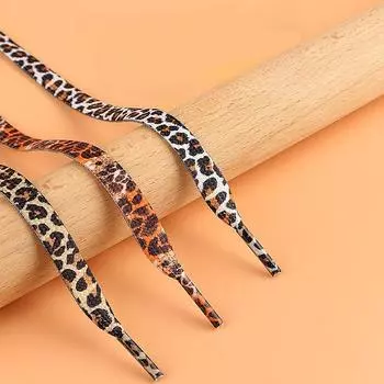 Дракон Тигр Леопард Змея 4 цвета Модные цветные шнурки Креативные унисекс плоские парусиновые кроссовки обувь шнурки обувь шнурки 80cm коричневый