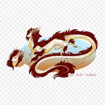 Дракон видеоигры термопереносная печать виниловые нашивки наклейки для одежды DIY аппликации моющиеся нашивки