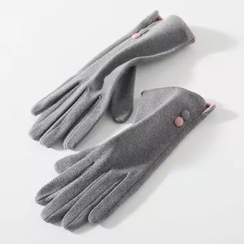 Dralon Heattech Gloves Women s Winter Touch Screen Outdoor Driving Cold-Proof Spring & Fall Single Layer & Thin Ski Gloves Liner Single-layer Velvet small deduction-Gray All yards
