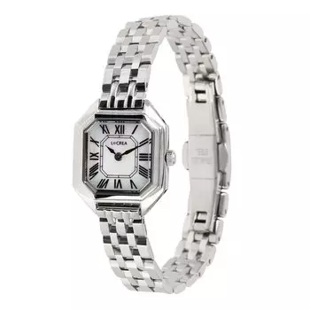 Драма в часах модели LCREA из нержавеющей стали! ! (CARRE/Серебро, Браслет/LC2004-SSWH5L)