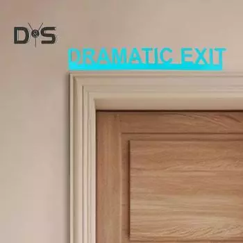 Драматическое украшение на дверь выхода, украшение для дома, офиса, гостиной, спальни, акриловая буква, украшение на входную дверь, настенный декоративный знак серый