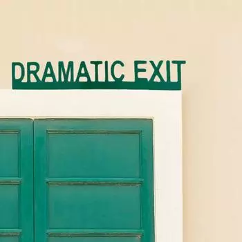 Драматическое украшение на дверь выхода, украшение для дома, офиса, гостиной, спальни, акриловая буква, входная дверь розовый