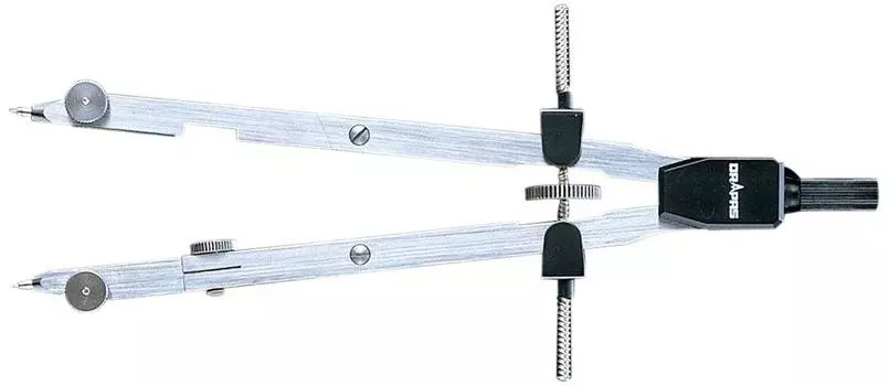 Drapas немецкий сменный большой пружинный циркуль карандаш с двойной иглой 02080