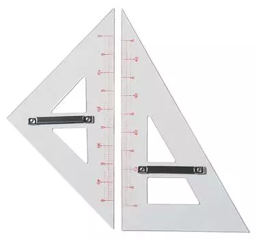 Drapas Teaching Supplies акриловая треугольная линейка набор из 2 шт. 11306 (1 шт.)