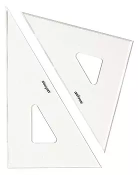 Drapas Triangle Ruler No Scale 3mm Thickness 60cm 13037