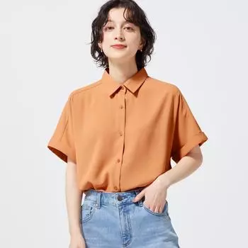 драпированная рубашка GU (короткий рукав)