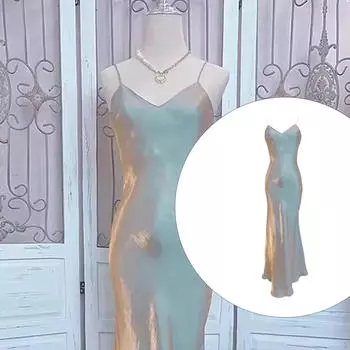 Драпированное платье на подтяжках для женщин, бальное платье, юбка-рыбий хвост, подарок на вечеринку S