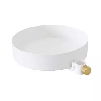 Draw A LINE 019 Лоток белый DT-WH Выдвижной лоток, белый, вертикальные специальные детали, ширина 9,1 x глубина 11,4 x высота 2,4 дюйма (23 х 29 х 6 см), нагрузка