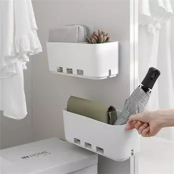 Drawer Type Cabinet Shelf Retractable Seam-free White Kitchen Cabinet Drawer Shelf Non-perforated Pull-out Storage