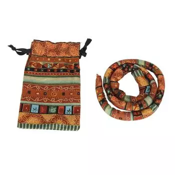 Dreadlocks Hair Tie Ethnic Yellow Bendable Iron Wire Ponytail Holder Spiral Lock Hair Tie for Men