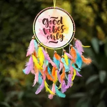 Dream Catcher Handmade Tree of Life Canvas Dreamcatcher for Bedrooms Office Balcony Outdoors Garden Car Hanging