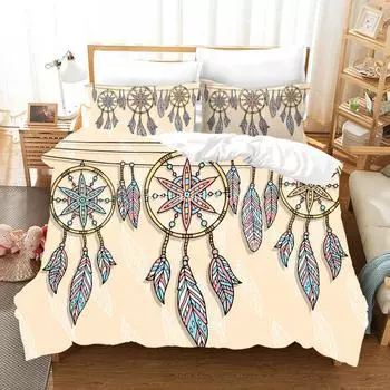 Dream Catcher Luxury Bedding Set Fancy Duvet Cover Sets Comforter Duvet Cover Twin Queen King Single Size Dropship EU single(135x200cm)